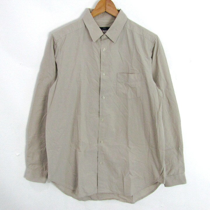 【全品39％OFFクーポン配布中】URBAN RESEARCH アーバンリサーチ 長袖シャツ コットン100% ブランド トップス メンズ 40サイズ グレージュ 【中古】