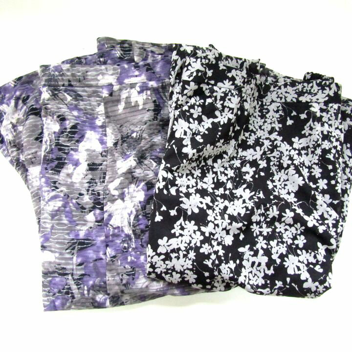 fill..in etc. フィルイン/アンクレット スカート 2点セット 未使用 花柄 日本製 大きいサイズ ボトムス レディース 3Lサイズ 【中古】