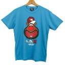 rakuten eagles 楽天イーグルス 半袖Tシャツ トップス 野球 ハクション大魔王コラボ メンズ Sサイズ 水色 【中古】