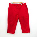 TOMMY HILFIGER トミーヒルフィガー ハーフパンツ ボトムス メンズ 34サイズ レッド 【中古】(4)