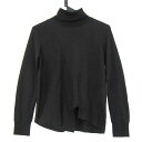 Gabardine K.T ギャバジンケーティー セーター トップス 長袖 タートルネック ニット 日本製 レディース 9サイズ ブラック 【中古】