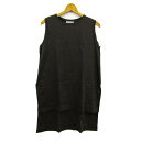 【全品39%OFFクーポン8月4日20:00~8月15日01:59まで】OPAQUE.CLIP オペークドットクリップ タンクトップ ノースリーブ シャツ トップス チュニック レディース 38/Mサイズ チャコール 【中古】