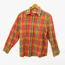 【全品39%OFFクーポン8月4日20:00〜8月15日01:59まで】ZARA ザラ 長袖シャツ ネルシャツ チェック柄 トップス レディース Lサイズ オレ...