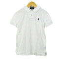 POLO RALPH LAUREN ポロラルフローレン ポロシャツ トップス 半袖 ワンポイントロゴ キッズ 男の子用 6サイズ ホワイト 【中古】