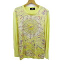 ETRO エトロ ニット トップス 長袖 シルク イタリア製 レディース 40サイズ イエロー 【中古】