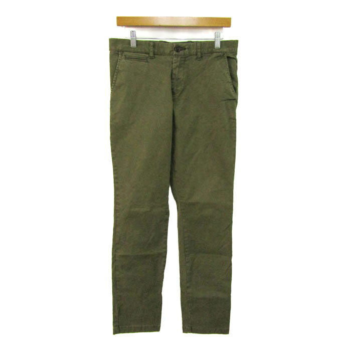 TOMMY HILFIGER トミーヒルフィガー パンツ ボトムス スリムフィット ストレッチ レディース 31/32サイズ カーキ 【中古】