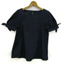MACKINTOSH PHILOSOPHY マッキントッシュフィロソフィー ブラウス シャツ トップス 半袖 プルオーバー レディース 38サイズ 紺 【中古】