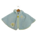 MIKIHOUSE ミキハウス ポンチョ ジャケット ボア ブランド アウター ベビー 男の子用 70-85サイズ 水色 【中古】
