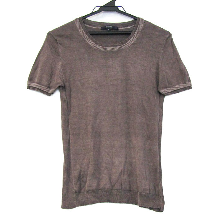 MACPHEE マカフィー ニット トップス 半袖 セーター トゥモローランド レディース 1サイズ ブラウン 【..