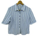 【全品39%OFFクーポン8月4日20:00〜8月15日01:59まで】Leilian レリアン 半袖シャツ トップス ストライプ柄 日本製 大きいサイズ レデ...