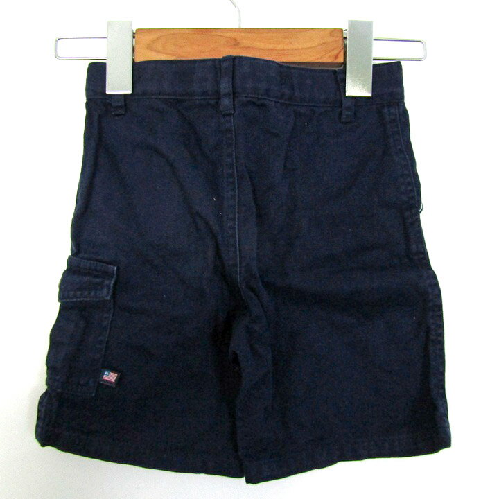 【最大50％OFFクーポン8月24日20:00〜8月27日9:59まで】POLO JEANS ポロジーンズ ショートパンツ ボトムス カーゴショーツ ラルフローレン キッズ 男の子用 100サイズ ネイビー 【中古】