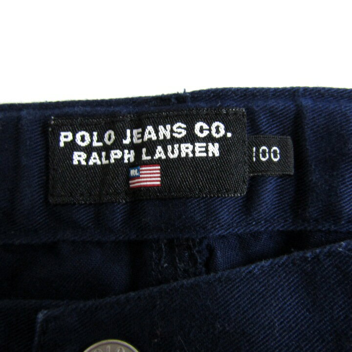 【最大50％OFFクーポン8月24日20:00〜8月27日9:59まで】POLO JEANS ポロジーンズ ショートパンツ ボトムス カーゴショーツ ラルフローレン キッズ 男の子用 100サイズ ネイビー 【中古】