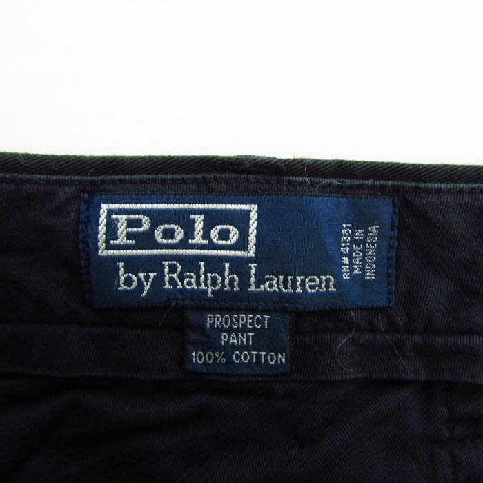 Polo by Ralph Lauren ポロバイラルフローレン パンツ アンクル丈 ボトムス メンズ 35/30サイズ ブラック 【中古】