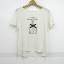 【全品39%OFFクーポン8月4日20:00〜8月15日01:59まで】Feroux フェルゥ 半袖Tシャツ トップス パヒューム ビジュー リボン レディース...