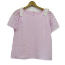【全品39%OFFクーポン8月4日20:00〜8月15日01:59まで】Feroux フェルゥ 半袖Tシャツ トップス カットソー レース リボン レディース ...
