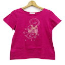 【全品39%OFFクーポン8月4日20:00〜8月15日01:59まで】Feroux フェルゥ 半袖Tシャツ トップス コットンT リボン ビジュー レディース...