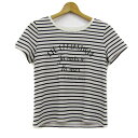 【全品39%OFFクーポン8月4日20:00〜8月15日01:59まで】Feroux フェルゥ 半袖Tシャツ トップス ボーダー柄 ビジュー レディース 2サイ...