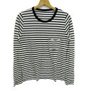 【全品39%OFFクーポン8月4日20:00〜8月15日01:59まで】ZADIG&VOLTAIRE ザディグエヴォルテール 長袖Tシャツ トップス ボーダー柄...