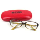 MOSCHINO モスキーノ MO224C3 フルリム フレーム メガネ 眼鏡 ブランド アイウェア レディース 53□17 135サイズ ブラウン 【中古】(4)