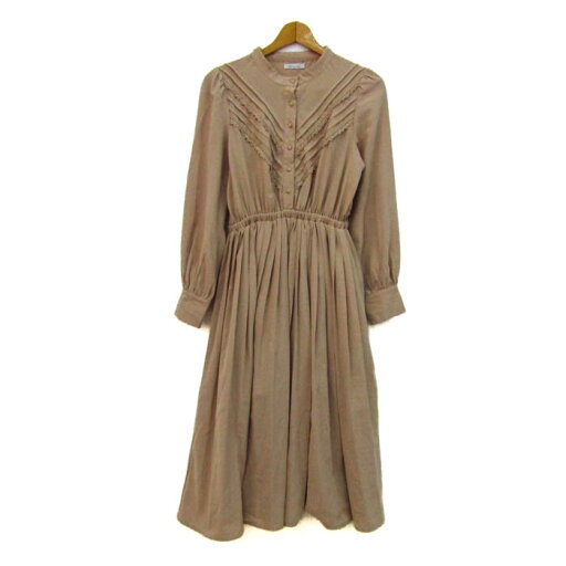 OLIVE des OLIVE オリーブデオリーブ ロングワンピース 長袖 ブランド トップス レディース Fサイズ ベージュ 【中古】 OLIVE des OLIVE オリーブデオリーブ ロングワンピース 長袖 ブランド トップス レディース Fサイズ ベージュ 【中古】