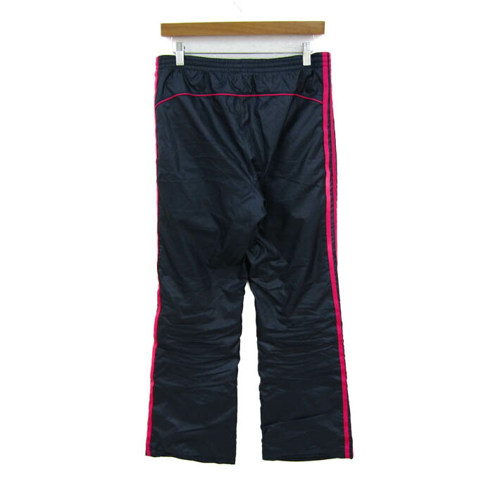 adidas アディダス パンツ ボトムス ウィンドブレーカー スポーツウエア メンズ Mサイズ 紺×ピンク 【中古】
