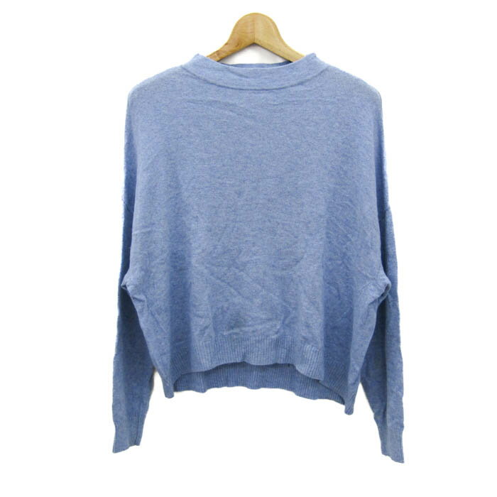 STRAWBERRYFIELDS ストロベリーフィールズ ニット 長袖 ウール混 トップス レディース フリーサイズ ブルー 【中古】