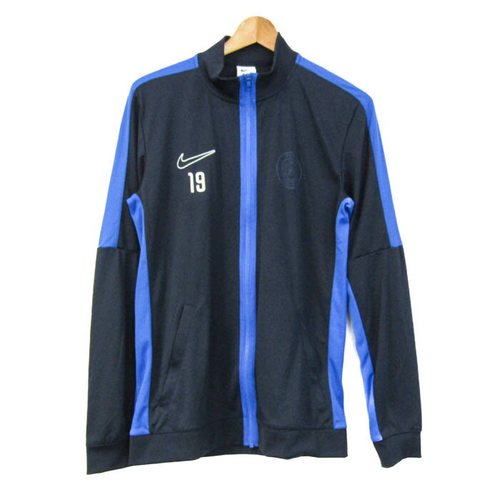 【全品39％OFFクーポン配布中】NIKE ナイキ ジャージ ジャケット アウター ドライフィット サッカー スポーツウエア メンズ Mサイズ 紺×青 【中古】(4)