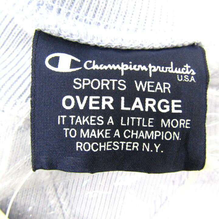 Champion チャンピオン 半袖スウェット 3点セット ブルー Oサイズ トレーナー 大きいサイズ ブランド まとめて メンズ 【中古】