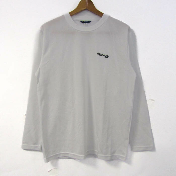 【全品39％OFFクーポン配布中】kaepa ケイパ 長袖Tシャツ スポーツウエア トップス 白 メンズ Lサイズ ホワイト 【中古】