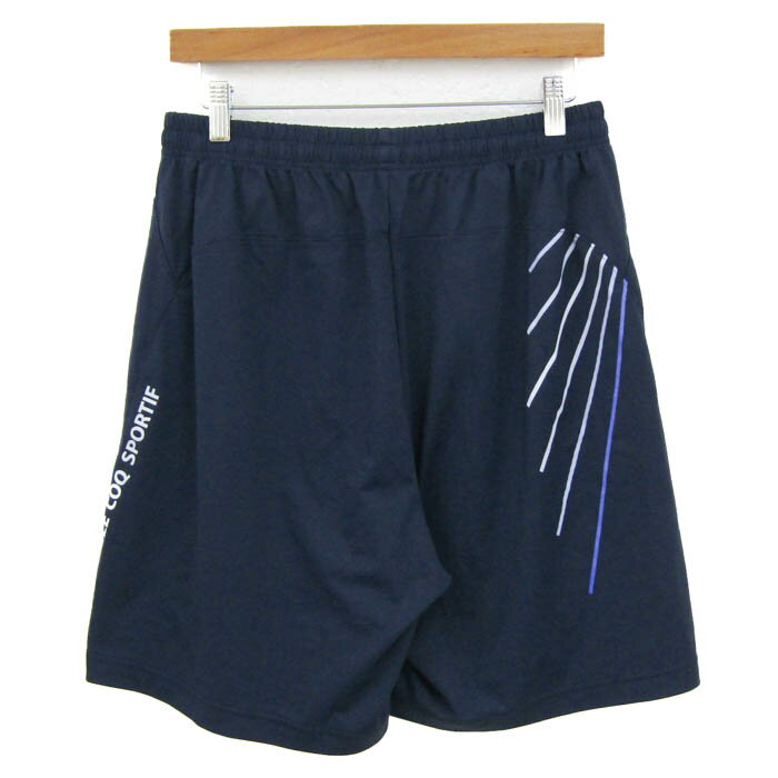 【全品39％OFFクーポン配布中】le coq sportif ルコックスポルティフ ショートパンツ ボトムス スポーツウエア 大きいサイズ メンズ Oサイズ ネイビー 【中古】
