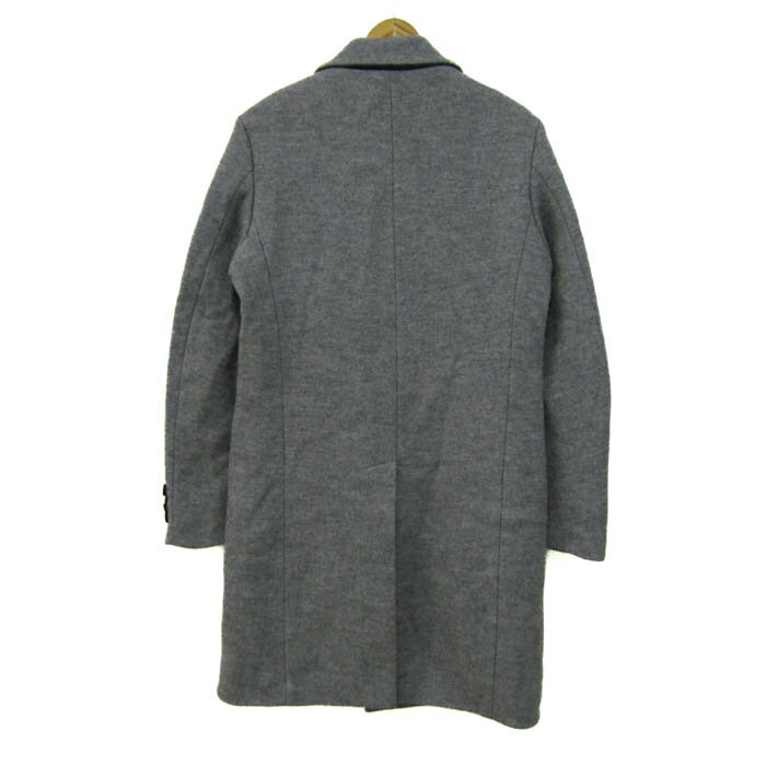 GLOBAL WORK グローバルワーク チェスターコート ロングコート アウター メンズ Mサイズ グレー 【中古】