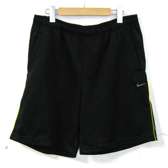 NIKE ナイキ ショートパンツ ボトムス ドライフィット スポーツウエア 大きいサイズ 日本製 メンズ XLサイズ ブラック 【中古】