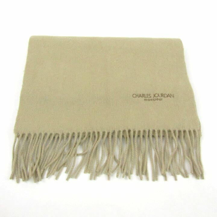 【全品39％OFFクーポン配布中】CHARLES JOURDAN シャルル・ジョルダン monsieur マフラー 無地 ロゴ ブ..