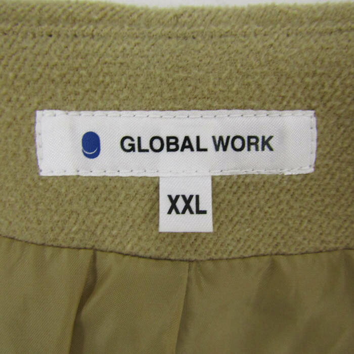 GLOBAL WORK グローバルワーク ショートコート ジャケット アウター ファー 大きいサイズ レディース XXLサイズ ベージュ 【中古】 barce-13244694 barce サンプル画像3