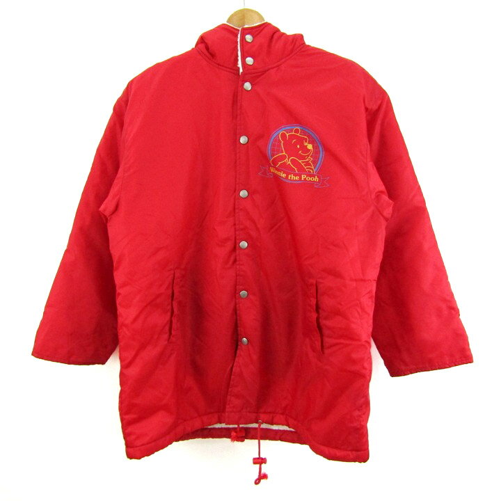【全品39％OFFクーポン配布中】POPPIINS ポッピンズ コーチジャケット くまのプーさん アウター 男の子 キッズ 女の子用 150サイズ レッド 【中古】(4)