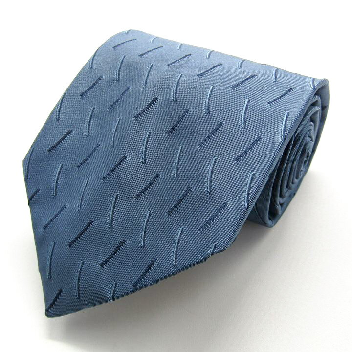 TINO COSMA イタリア老舗 ティノコズマ ブランド ネクタイ 小紋柄 シルク イタリア製 PO メンズ ブルー 【中古】