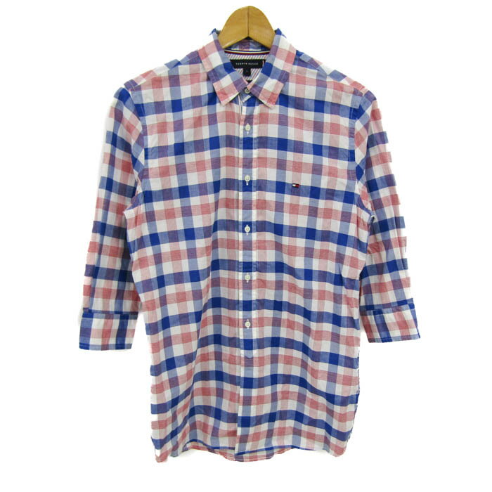 ケン様️７点️P1tommy hilfiger 半袖 チェック ポロシャツ S トミーヒルフィガー TOMMY HILFIGER ポロシャツ 半袖 メンズ ロゴ 刺繍 鹿の子 ワンポイント ゴルフ おしゃれ 大きいサイズ ブランド  白 黒 ホワイト ブラック