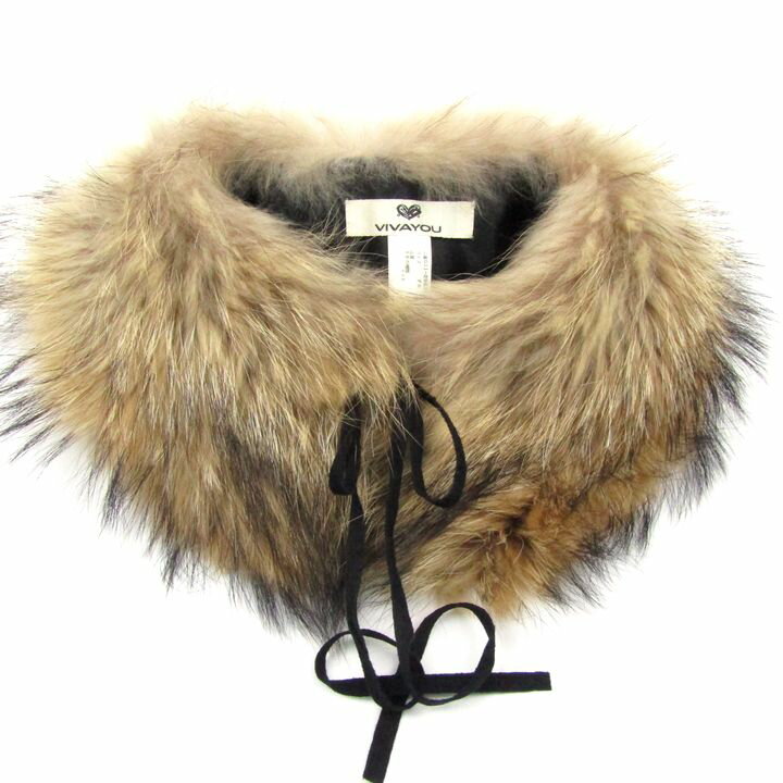 【全品39％OFFクーポン配布中】VIVAYOU ビバユー ファー ショール ティペット 付け襟 リアルファー マ..