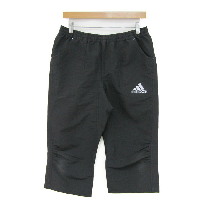 【全品39％OFFクーポン配布中】adidas アディダス ショートパンツ ボトムス ハーフパンツ スポーツウエア 大きいサイズ レディース OTサイズ ブラック 【中古】