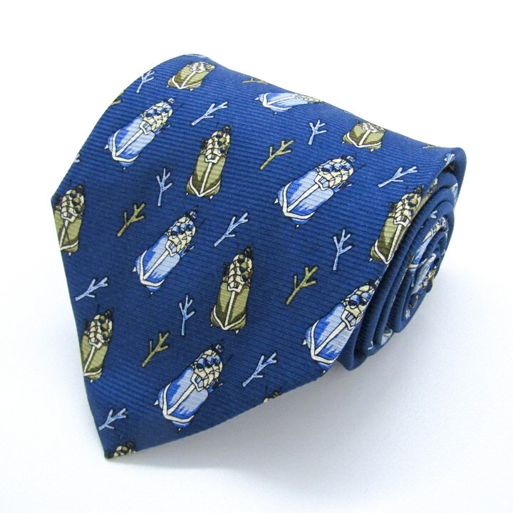 Olympic オリンピック ブランドネクタイ 1998年 長野県 冬季オリンピック 総柄 シルク PO メンズ ネイ..