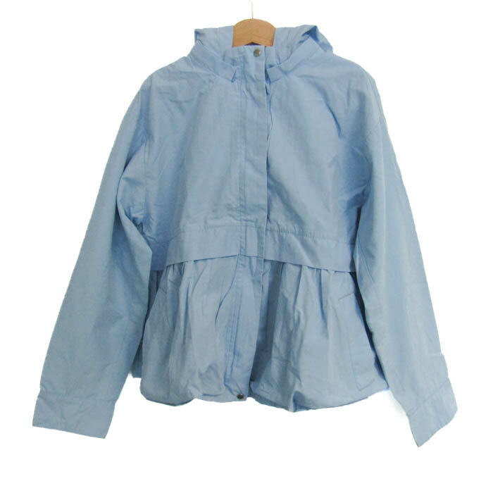green label relaxing グリーンレーベルリラクシング マウンテンパーカー ジャケット アウター キッズ 女の子用 145サイズ 水色 【中古】