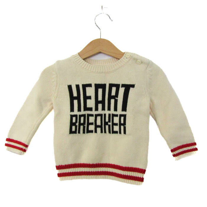 baby GAP ベビーギャップ セーター トップス 長袖 コットンニット ベビー 男の子用 70サイズ ベージュ×..