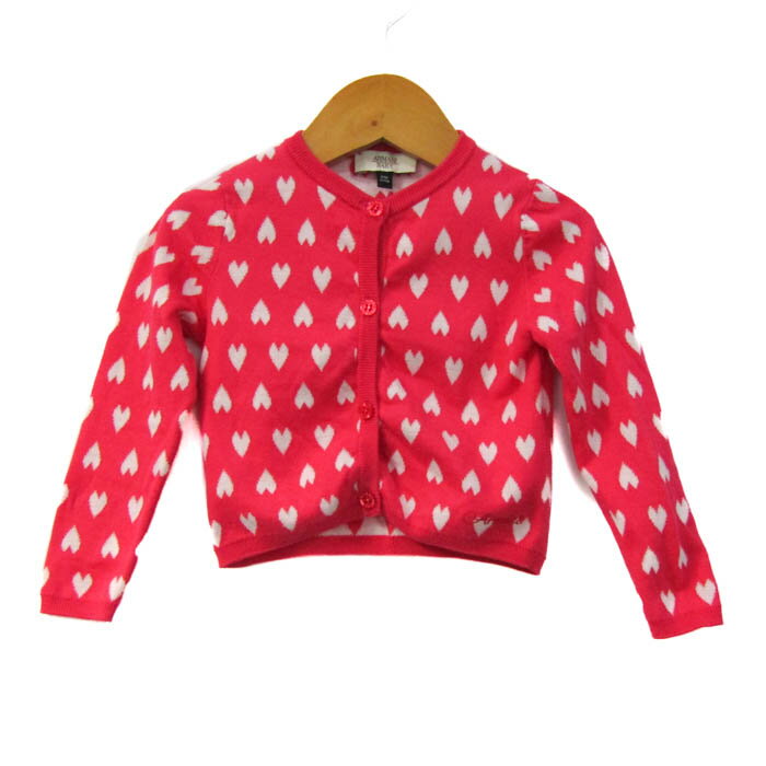 ARMANI baby アルマーニ ベビー カーディガン トップス ベビー 女の子用 12Mサイズ ピンク 【中古】