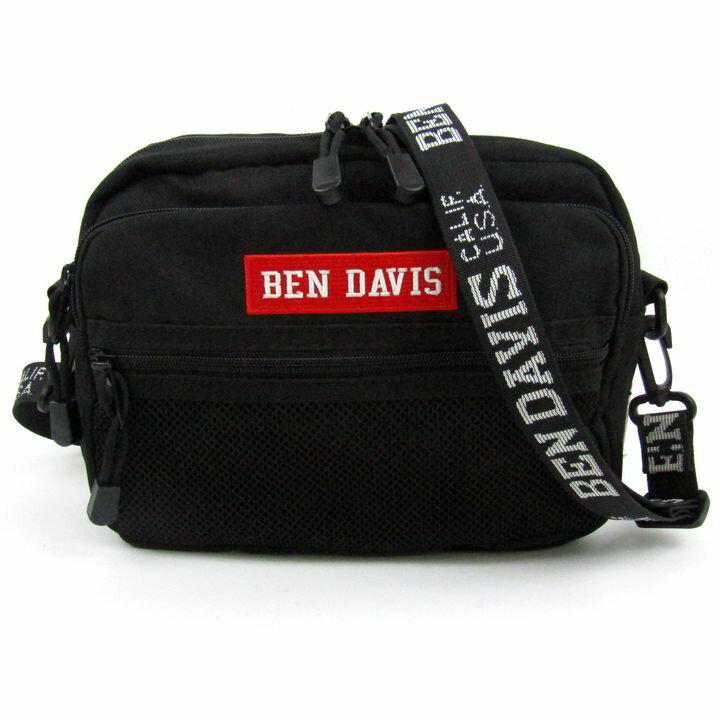 【全品39％OFFクーポン配布中】BEN DAVIS ベンデイビス ショルダーバッグ ボックス ロゴテープショルダー 鞄 カバン ブランド メンズ ブラック 【中古】(4)