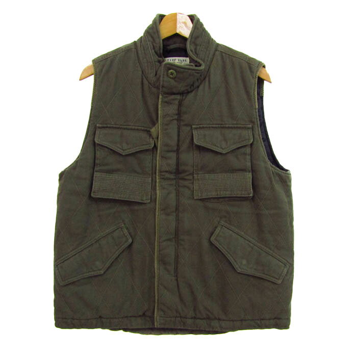 AVIREX アヴィレックス ベスト ジャケット アウター 中綿入り ミリタリー タイプブルー メンズ Lサイズ..