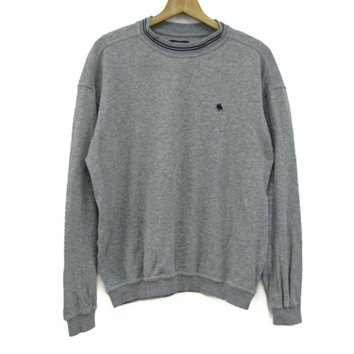 POLO ポロ スウェット トレーナー トップス コットン メンズ Mサイズ グレー 【中古】