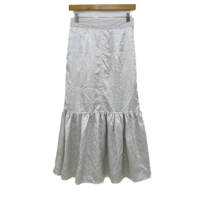 樂天商城 - 【6/20 20:00〜39％OFFクーポン配布中】AZUL by moussy アズールバイマウジー ロングスカート 未使用 ティアード ブランド ボトムス レディース Mサイズ グレー 【中古】