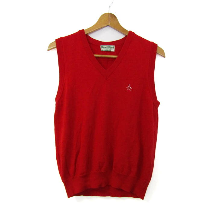 Munsing wear マンシングウェア ニットベスト ジャケット アウター Vネック グランドスラム ゴルフウエ..