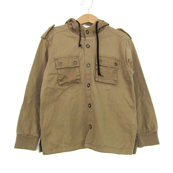 樂天商城 - BeBe べべ ブルゾン ジャケット コットン100% ブランド アウター キッズ 男の子用 120サイズ ベージュ 【中古】