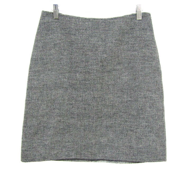 MAX MARA マックスマーラ ミニスカート ボトムス ツイード ウィークエンドライン レディース J40サイズ グレー×黒 【中古】(4)